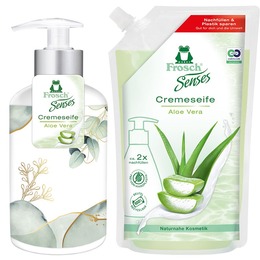 Paquete Combinado (Botella de Jabón para Manos con Aloe Vera 300 ML y Repuesto 500 ML)