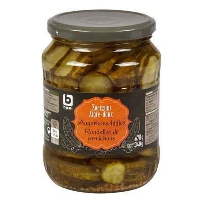 Pepinillos Belgas en rodajas 670 GR