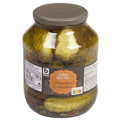 PEPINILOS AGRIDULCES ENTEROS 1.55kg