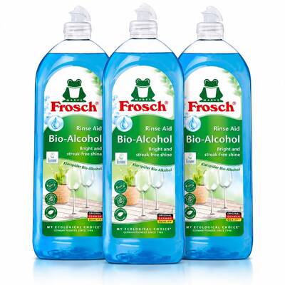 Venta por mayor - 3 Abrillantador de Platos y Cristalería para Maquinas Lavavajillas 750 ML