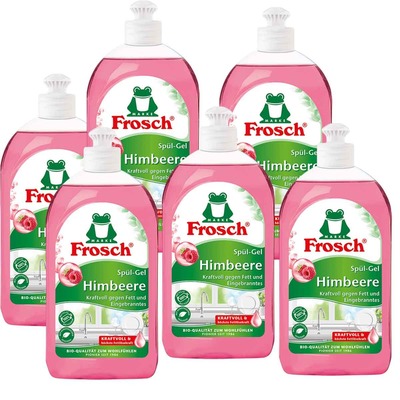 Venta por mayor - 6 Lavavajillas Vinagre de Frambuesa en Gel 500 ML