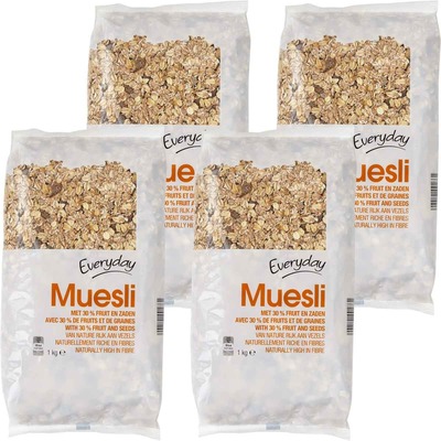 Venta por mayor - 4 Muesli con 30% de fruta seca. 1kilo