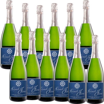 Venta por mayor - 12 Espumante de Bordeaux, Mademoiselle Jeanne, Francia 750 ML