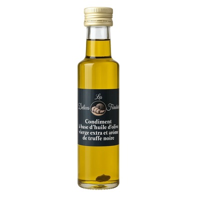 ACEITE DE TRUFA NEGRA CON ACEITE DE OLIVA EXTRA VIRGEN 100ML, HECHO EN ITALIA 